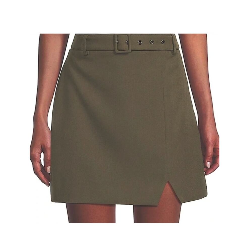 Walter Baker Olive Green Pencil Mini Skirt Academia Professional Flirty